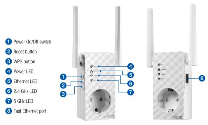 ASUS RP-AC53 DB WL ACCSS POINT