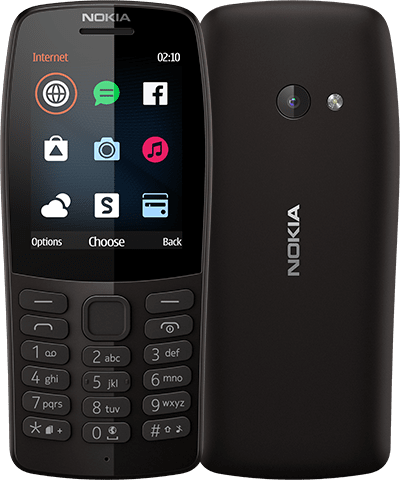 Телефон NOKIA 210 DS BLACK - 16OTRB01A06  / с българско меню