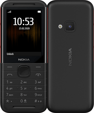 Телефон NOKIA 5310 DS BLACK/RED - 16PISX01A21 / с българско меню